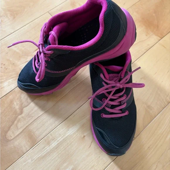 VIONIC | Black and Pink Sneakers with Sporty Design | SIZE 7.5 - Picture 2 of 12